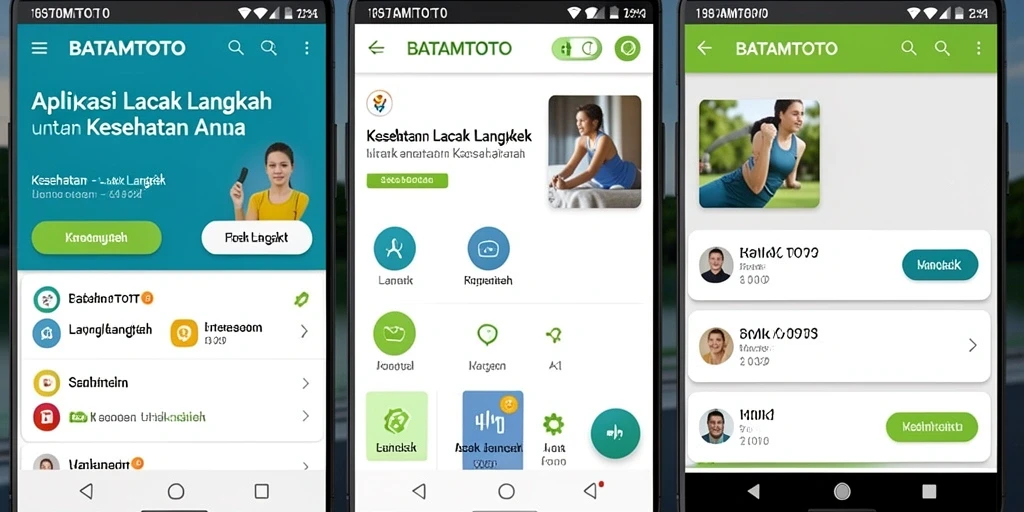 Antarmuka aplikasi BATAMTOTO yang menampilkan fitur Lacak Langkah.