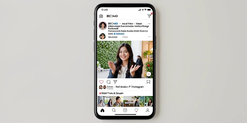 Tampilan antarmuka BBCA4D dengan berbagai pilihan filter Instagram.