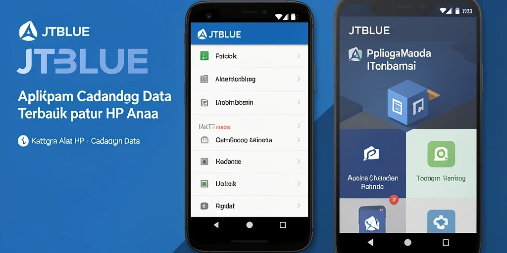 Tampilan antarmuka JTBLUE yang sederhana dan fungsional.