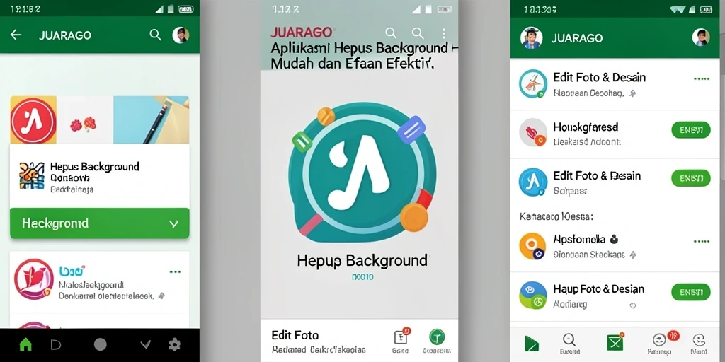 Tampilan antarmuka JUARAGO yang sederhana dan fungsional.