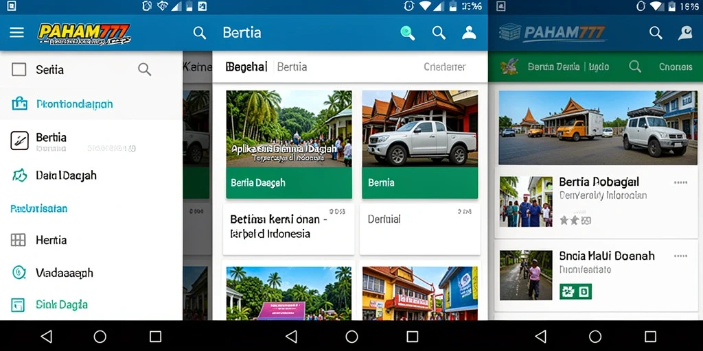 Antarmuka aplikasi PAHAM777 yang informatif dan mudah digunakan.