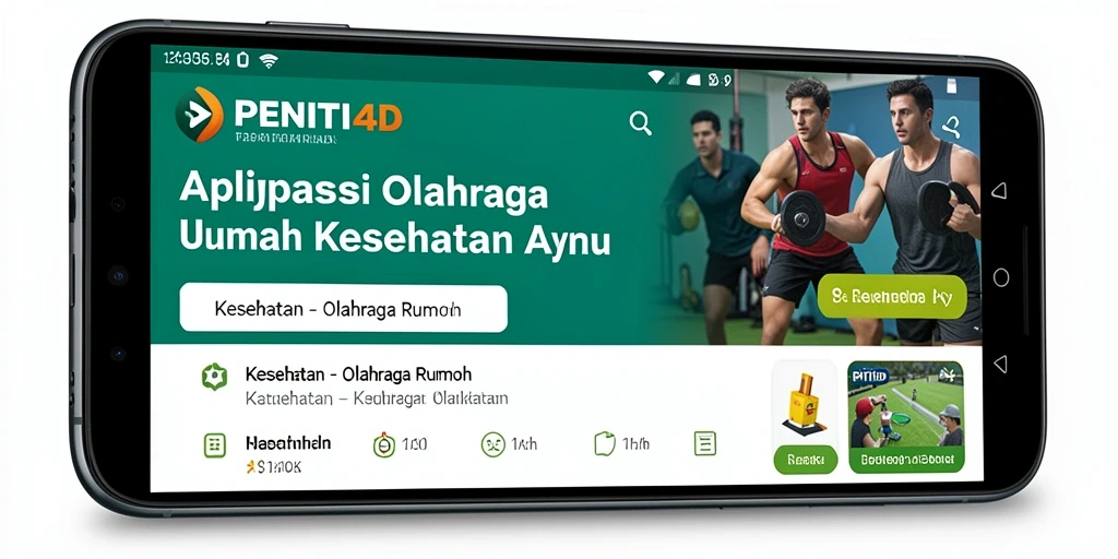 Antarmuka PENITI4D dengan berbagai pilihan latihan olahraga rumah.