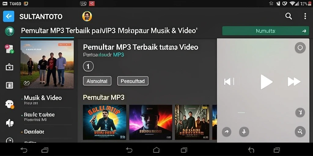 Tampilan antarmuka SULTANTOTO yang sederhana dan fungsional.