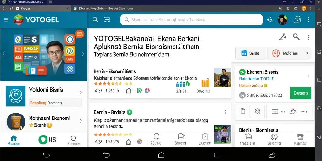 Antarmuka YOTOGEL yang menarik dan informatif untuk berita ekonomi.